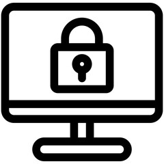 Computer Security Icon