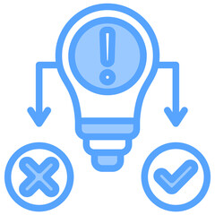 Hypothesis Blue Icon