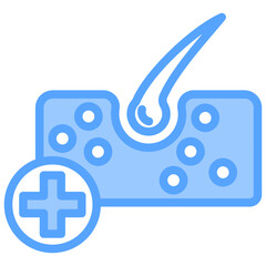 Dermatology Blue Icon