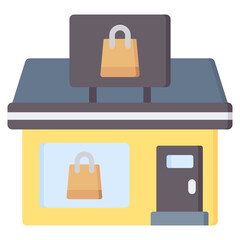 Souvenir Shops Flat Icon