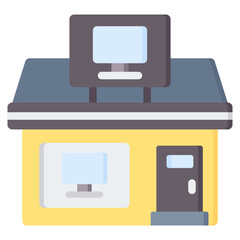 Electronics Stores Flat Icon