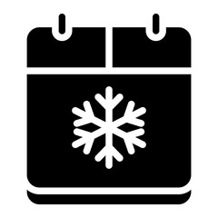 Christmas calendar icon