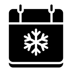 Christmas calendar icon