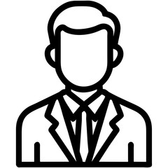 Professional business avatar. Male executive profile. Corporate leader icon. Businessman avatar. Office professional symbol