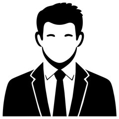 Professional business avatar. Male executive profile. Corporate leader icon. Businessman avatar. Office professional symbol