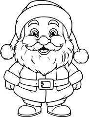Christmas coloring book illustration 