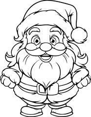 Christmas coloring book illustration 