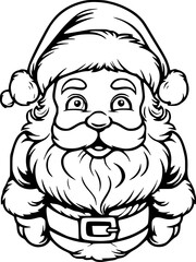 Christmas coloring book illustration 