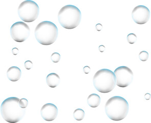 Realistic soap or bubble.