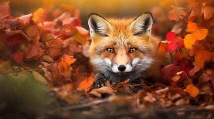 red fox in the forest generated by AI