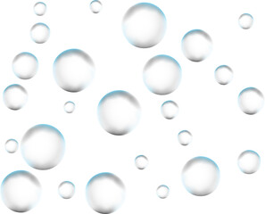 Realistic soap or bubble.