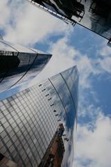Skyscraper, business center, Moscow City, sky