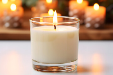 christmas tree decorations, santa claus with gifts, snowman in the snow, christmas gift boxes	