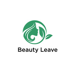 natural beauty logo leave creative design template icon web