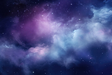 Obraz na płótnie Canvas Blue and Purple Galaxy Background