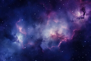 Fototapeta na wymiar Blue and Purple Galaxy Background
