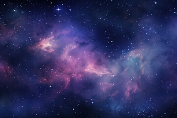 Fototapeta na wymiar Blue and Purple Galaxy Background
