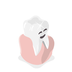 3D Isometric Flat Vector Illustration of Tooth Decay, Dental Problems. Item 3