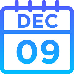 12- December - 09 Line Gradient Icon pictogram symbol visual illustration   