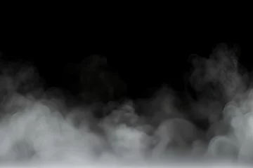 Fotobehang Smoke in the dark © Maqsudxon