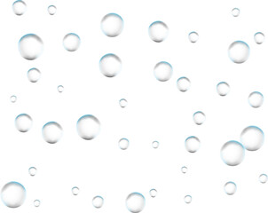 Realistic colored water bubble.