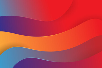 Colorful wavy gradient shape abstract background