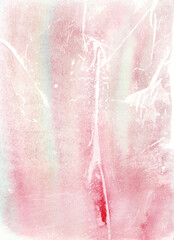 abstract watercolor hand drawn watercolor background, pink marbled background hand painted with watercolor