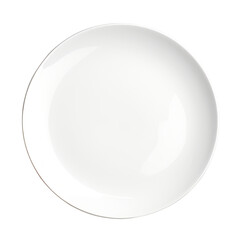 White round porcelain plate