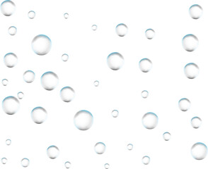 Realistic colored soap.