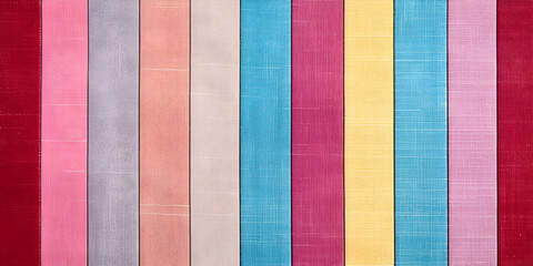 Striped colorful fabric textured vintage background 