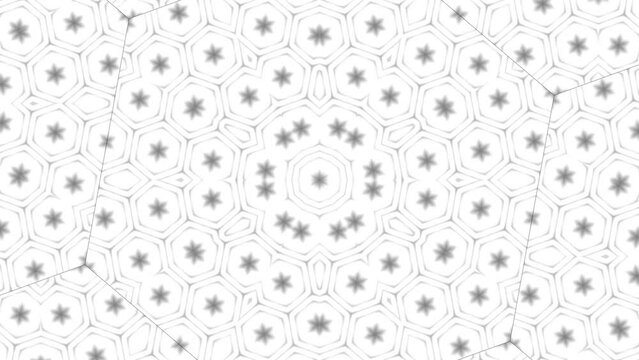 Abstract pattern kaleidoscope flowing background