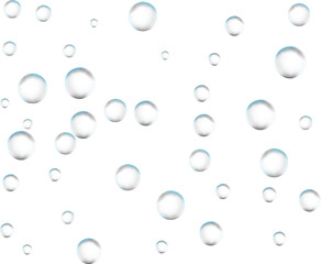 Realistic colored soap.