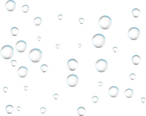 Realistic colored soap.