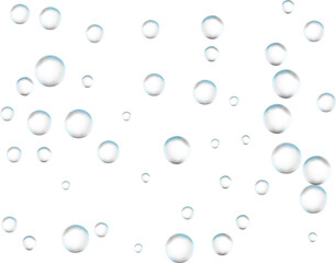 Realistic colored soap.