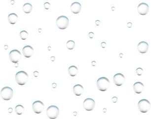 Realistic colored soap.