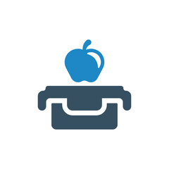 library, education icon vector illustration