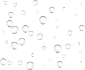 Realistic colored soap.