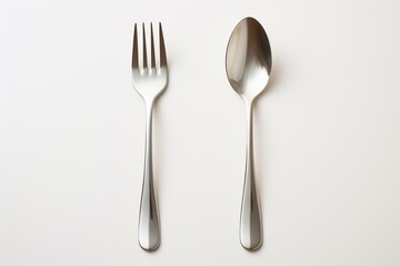 fork and spoon - obrazy, fototapety, plakaty