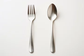 Fotobehang fork and spoon © esp2k