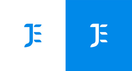 JE Monogram Logo Design, JE icon Brand identity Design Initial letter JE logo vector 
