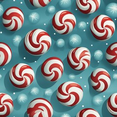 A colorful seamless holiday pattern for Christmas gift decorating