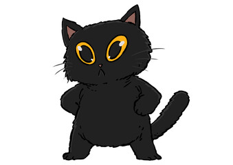 Black cat Posture