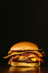 photo of burger for restaurants and hamburgers