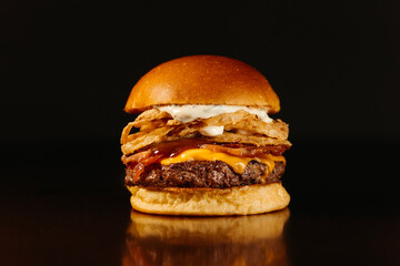 photo of burger for restaurants and hamburgers