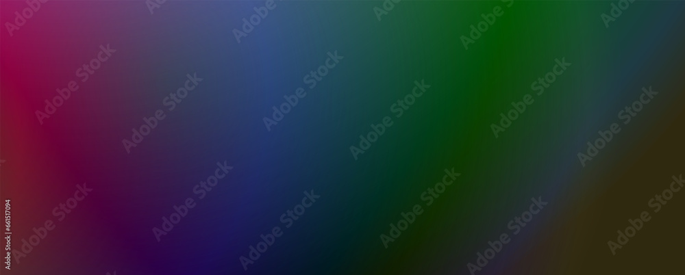 Aufkleber Background with trendy gradient and noise. Rainbow gradation colors. Glare from lenses, overlay texture. Vector banner with dust and smooth color transition