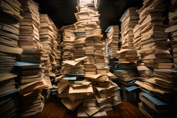 Fototapeta premium Archive folder, Pile of Files