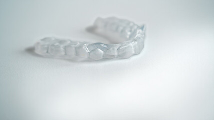 Zahnschiene im 3D-Druck aus Kunststoff hergestellt zur Zahnkorrektur oder als Aufbiss- Schiene vom...