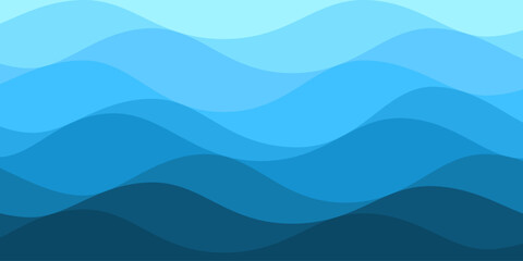 Ocean abstract blue waves background.