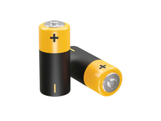 Battery icon 3d rendering illustration