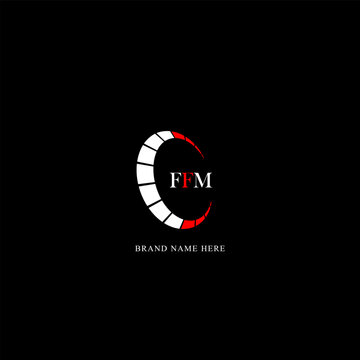 FFM logo. F F M design. White FFM letter. FFM, F F M letter logo design. Initial letter FFM linked circle uppercase monogram logo. F F M letter logo vector design. 
